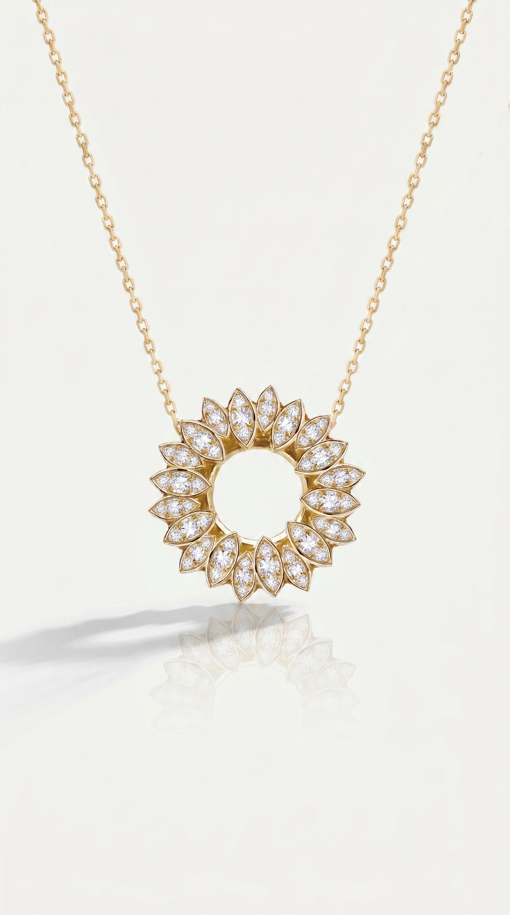 Marquise Diamond Bloom Pendant