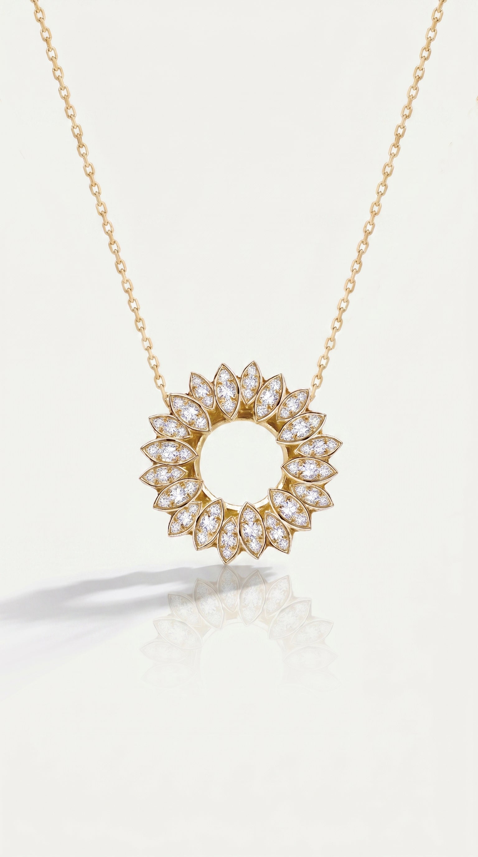 Marquise Diamond Bloom Pendant