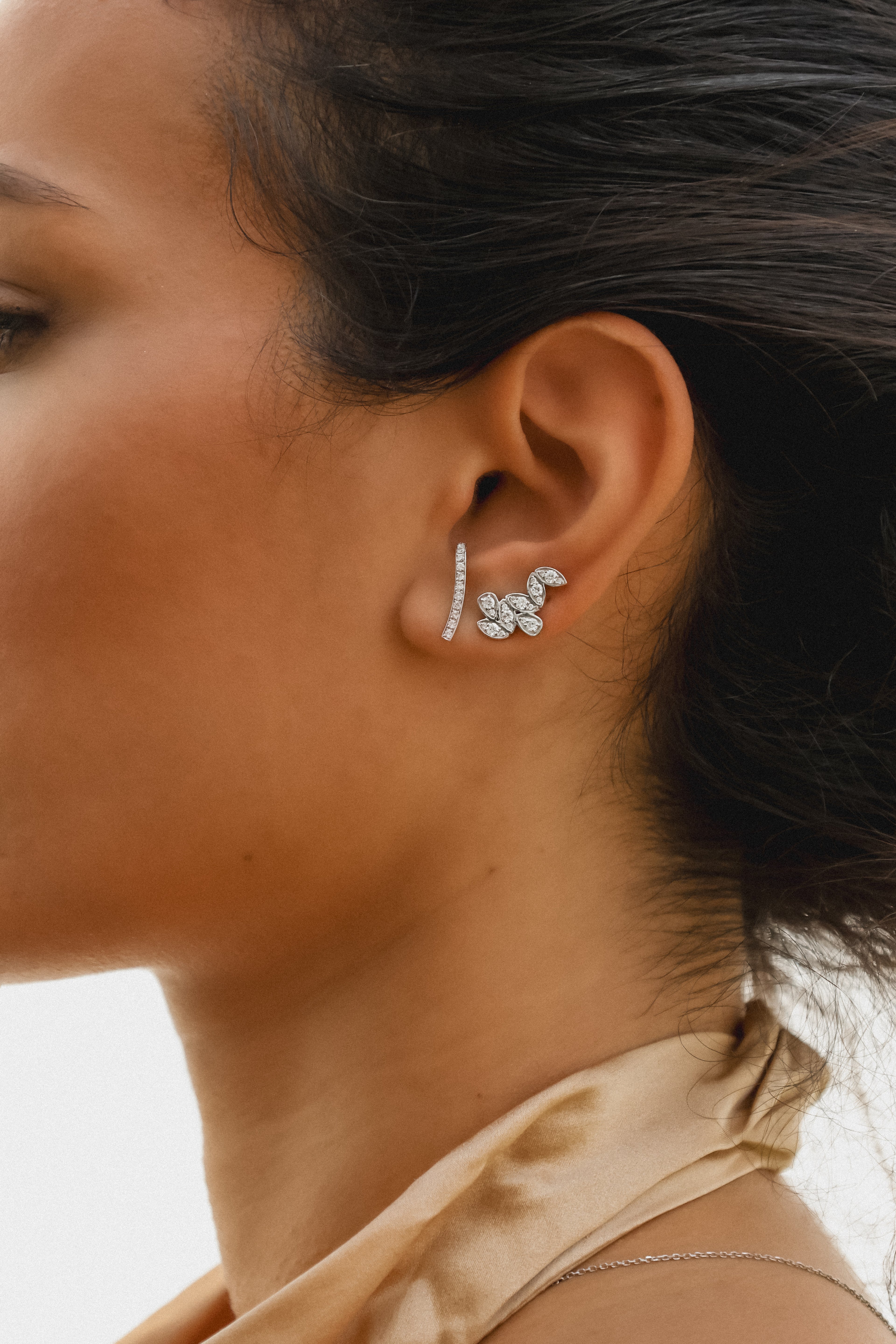 Diamond Cluster Earrings