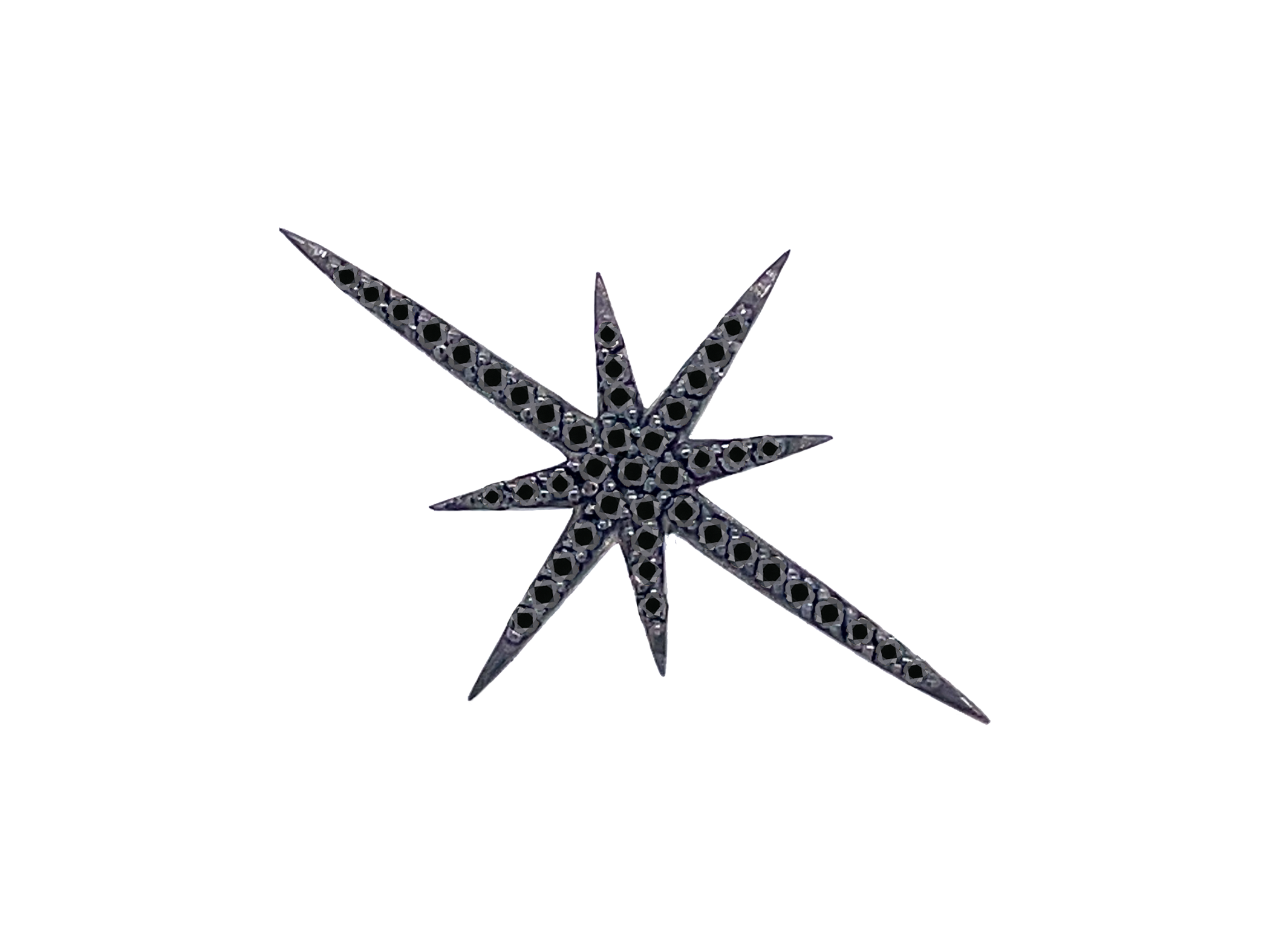 Black Diamond Starburst Pin