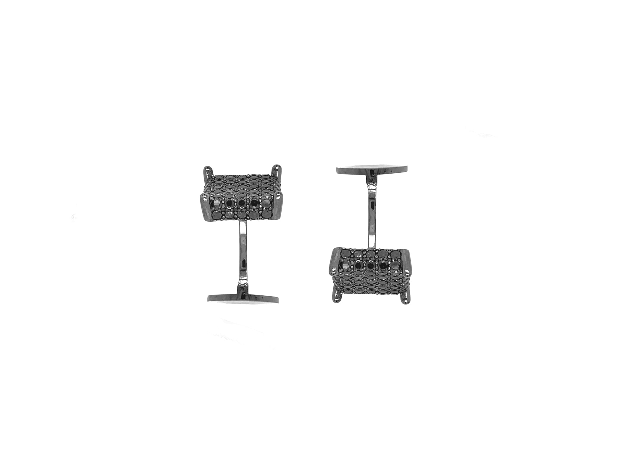 Black on Black Square Cufflinks