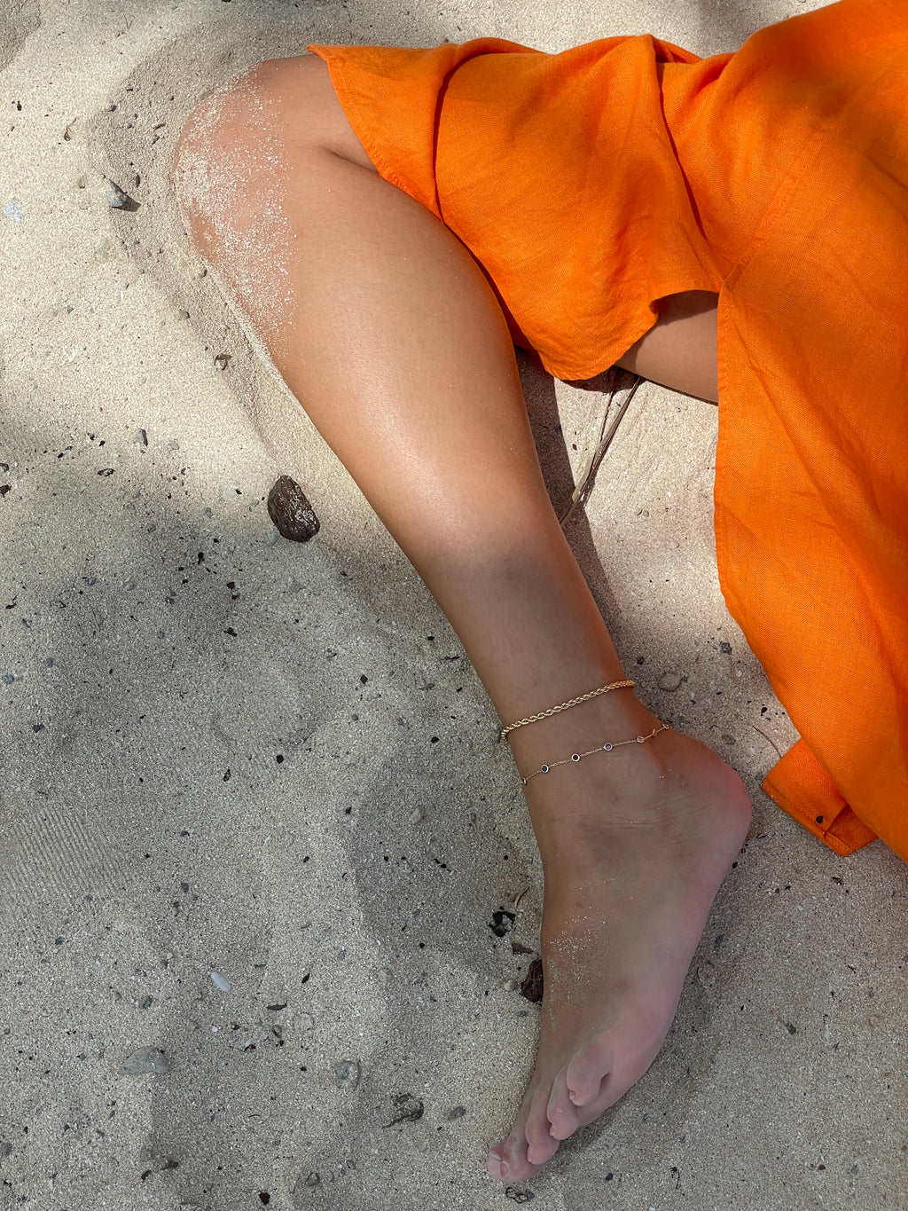 Twisted Gold Anklet