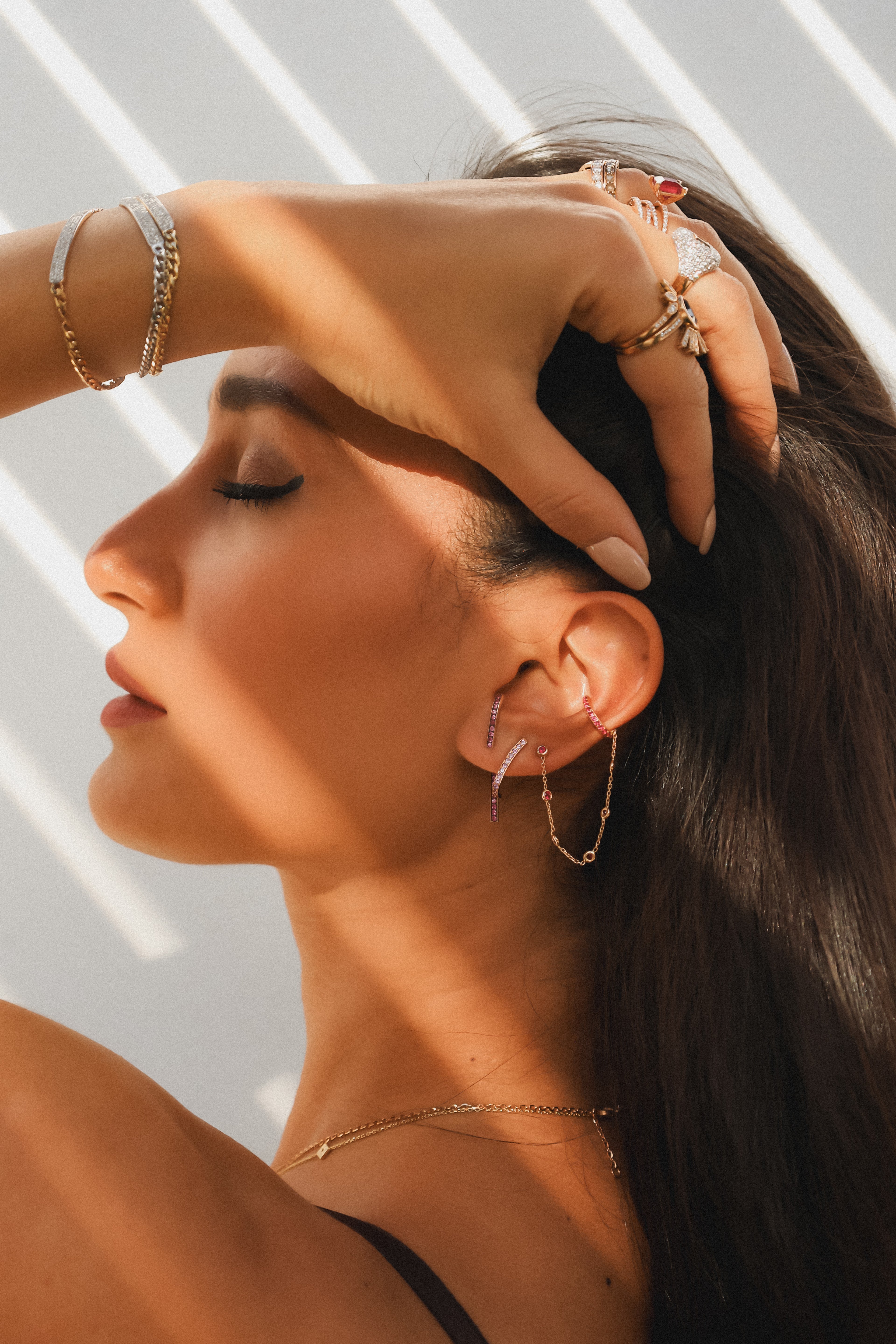 Ruby Earring Cuff