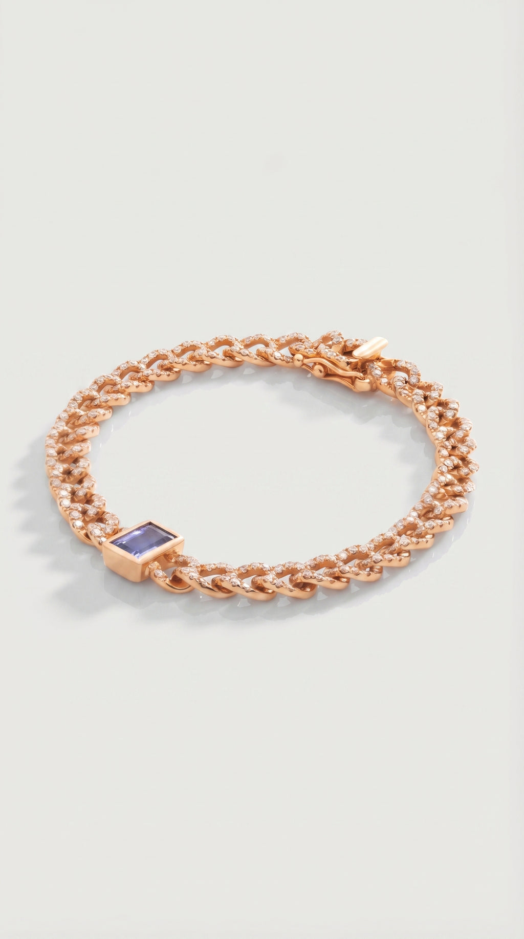 Tourmaline Diamond Cuban Link