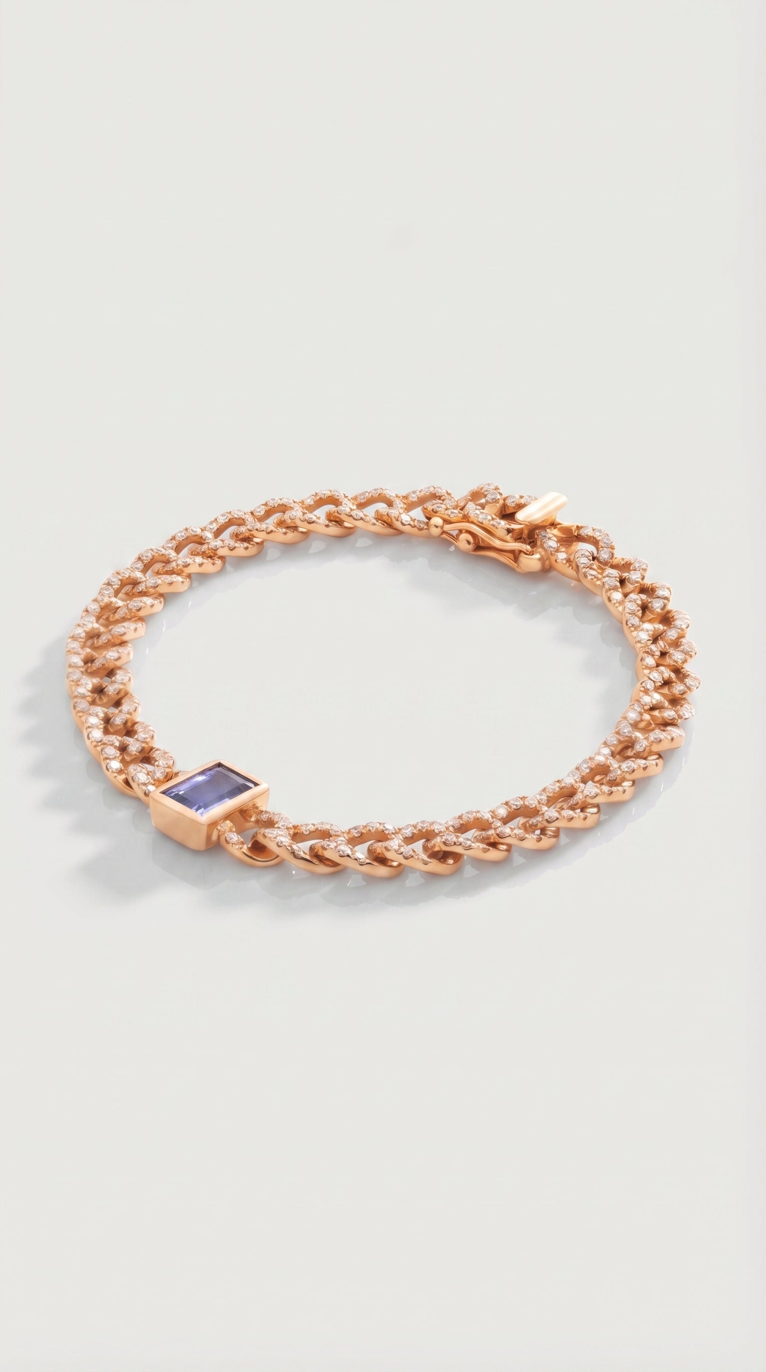 Tourmaline Diamond Cuban Link