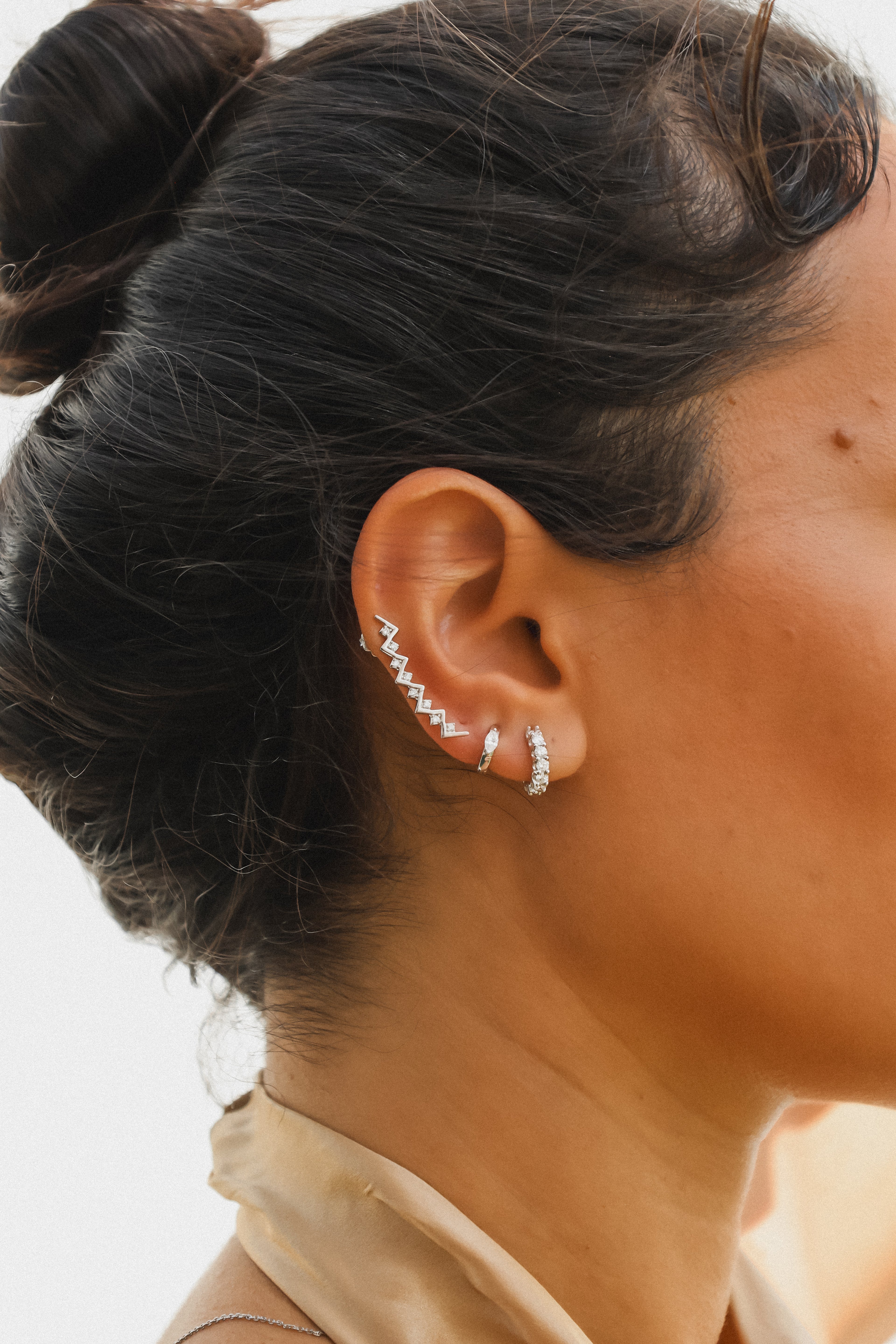 Bogolanfini Diamond Earrings