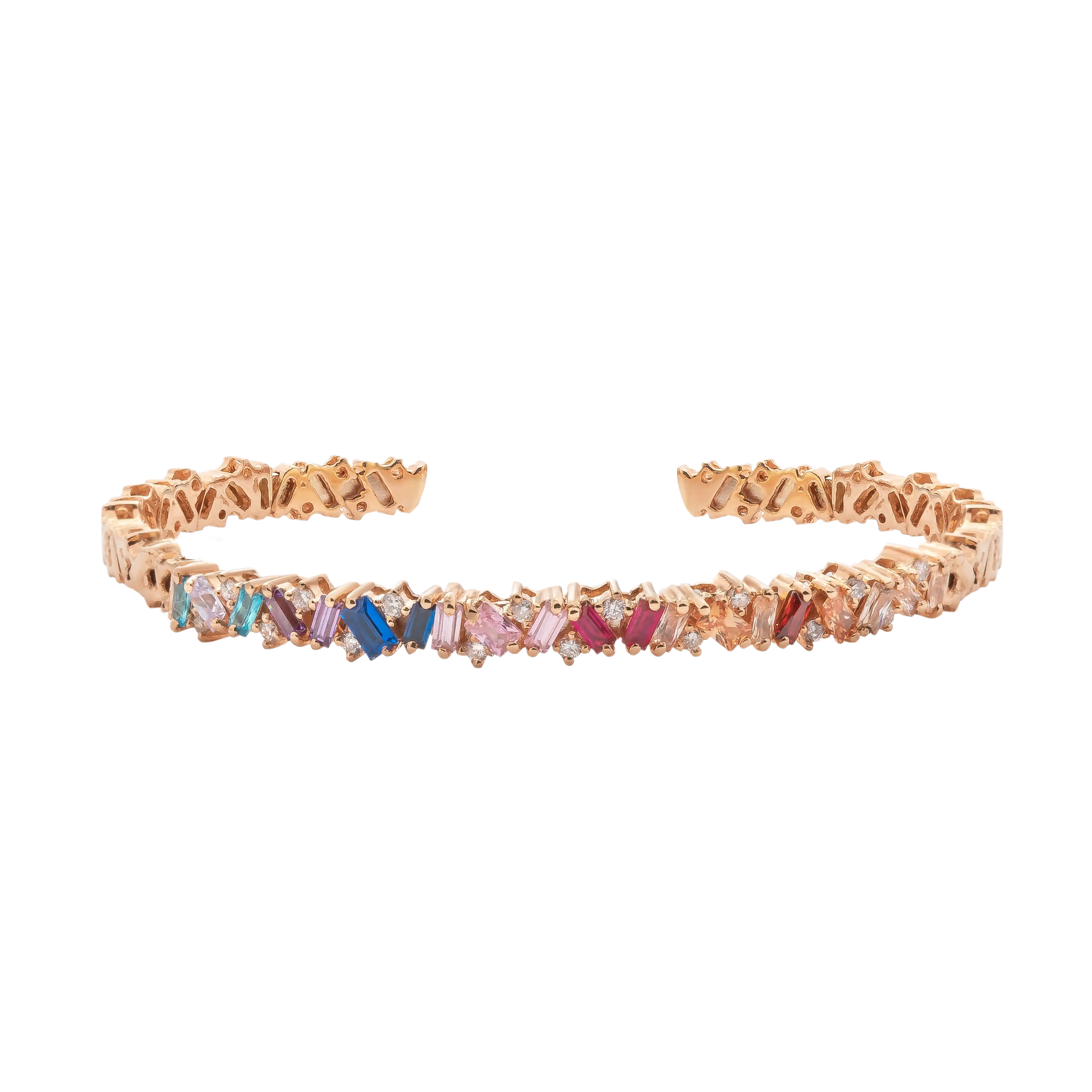 Rainbow Diamond Bangle