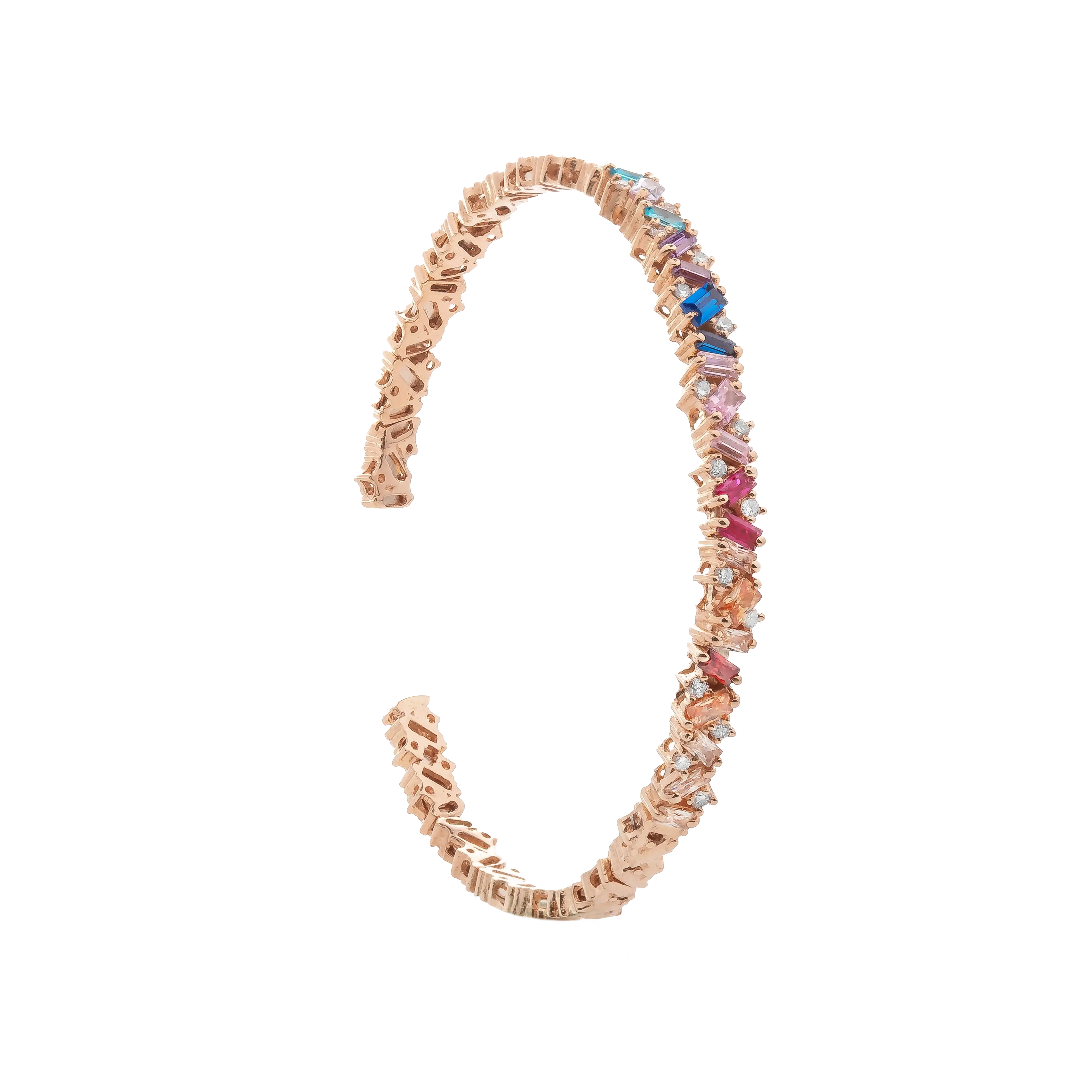 Rainbow Diamond Bangle