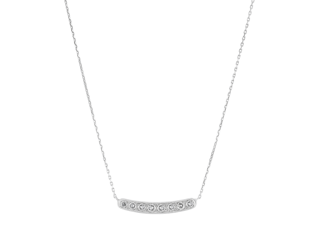 Curvy Diamond Pave Necklace