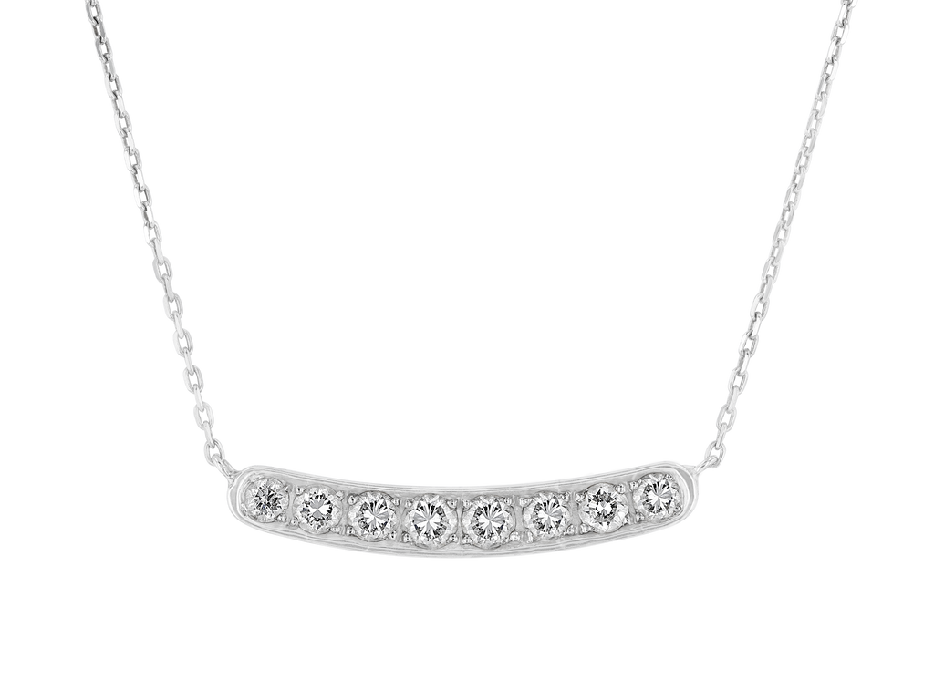 Curvy Diamond Pave Necklace