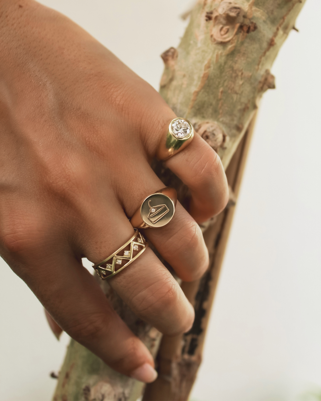 Cheesecake Signet Ring Large