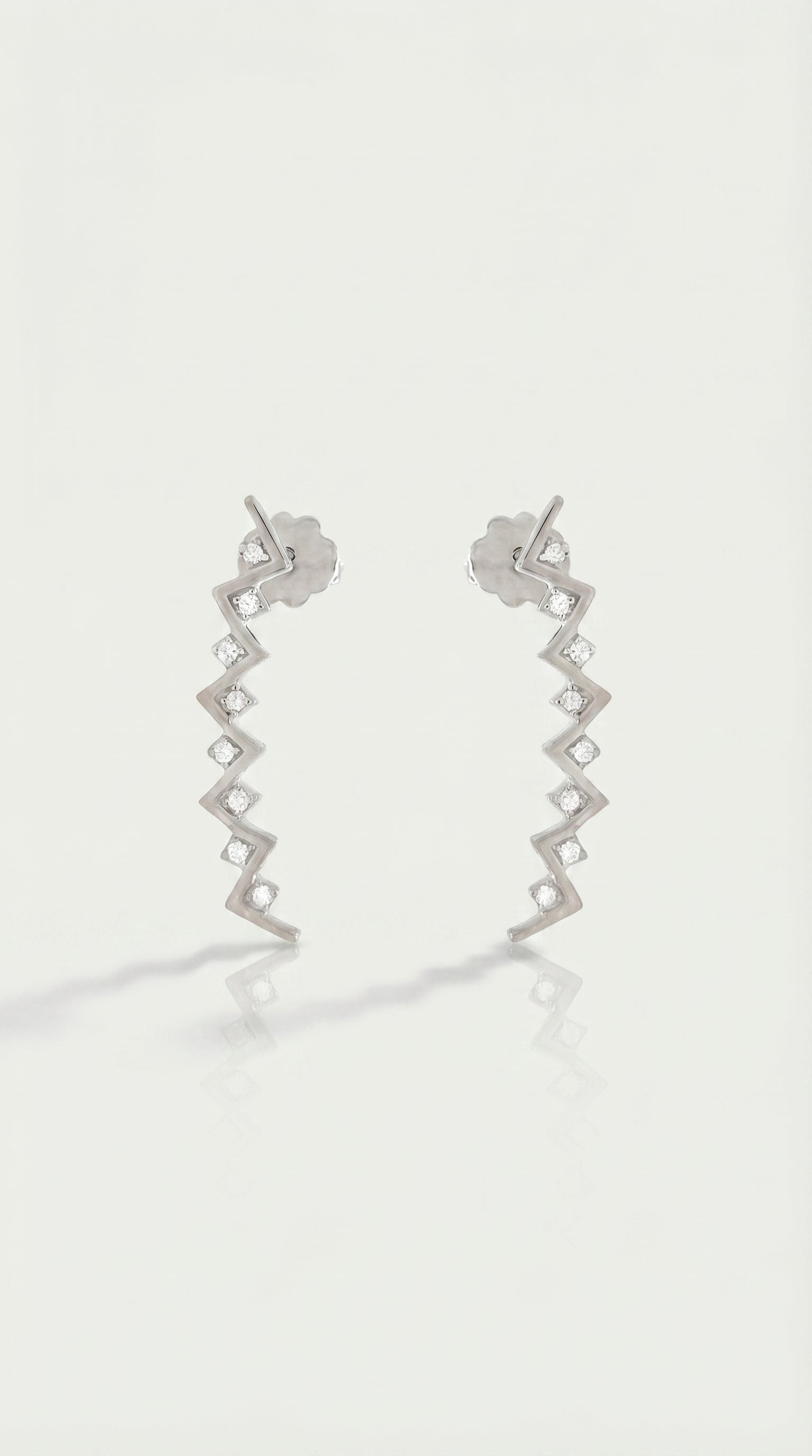Bogolanfini Diamond Earrings