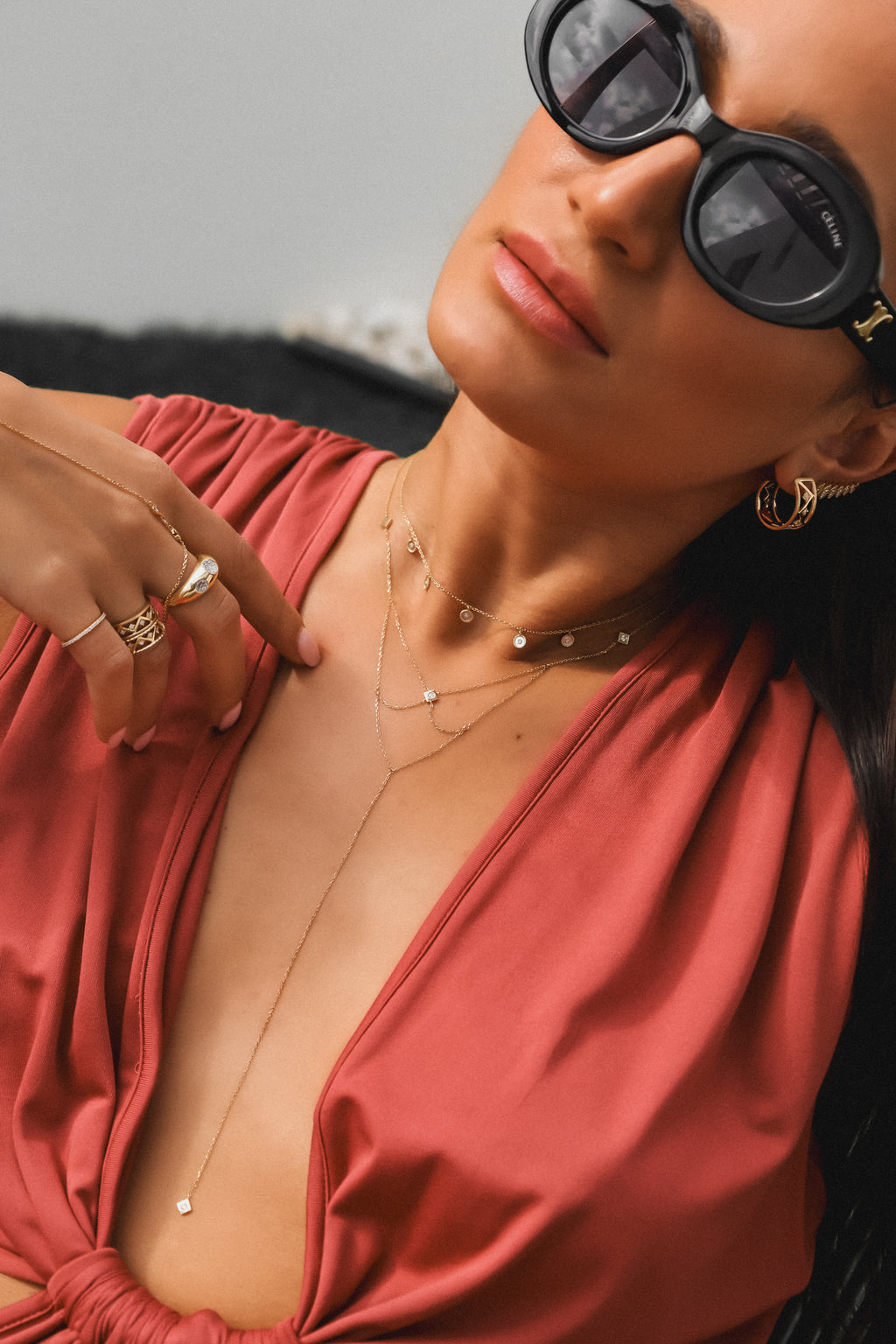 Bogolanfini Large Hoops