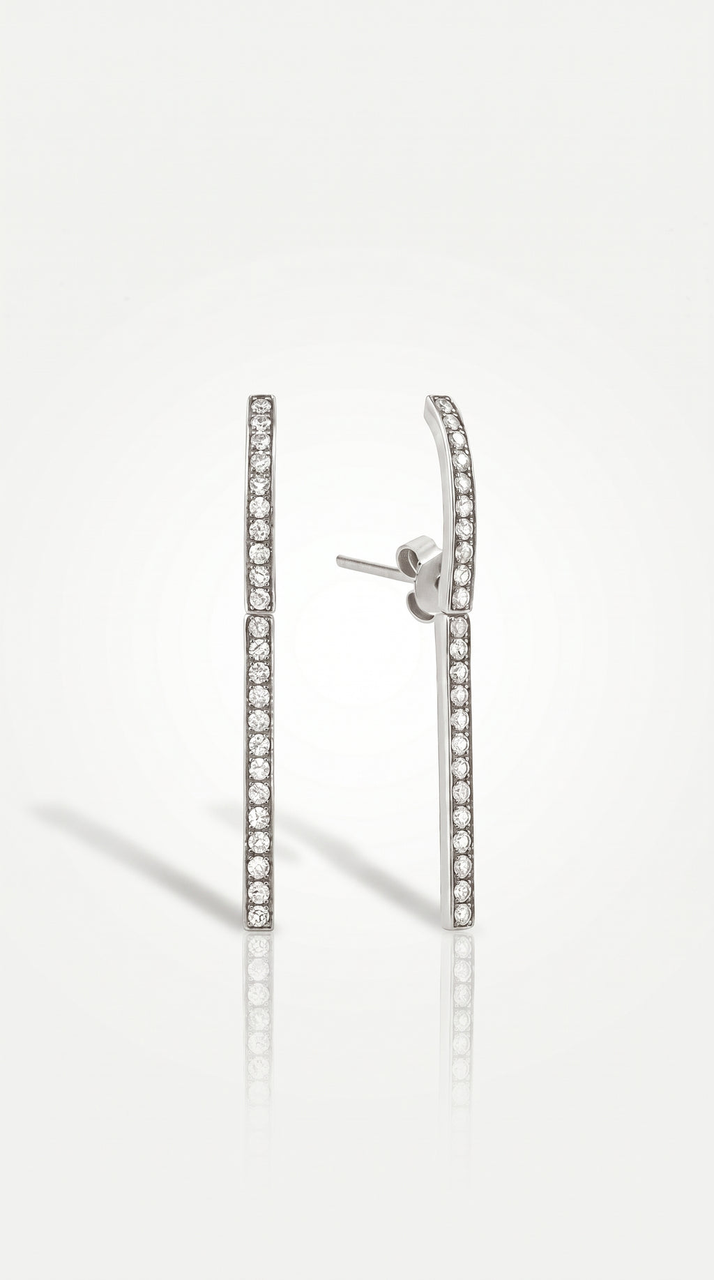 Diamond Sword Hoop Earrings