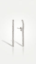 Diamond Sword Hoop Earrings