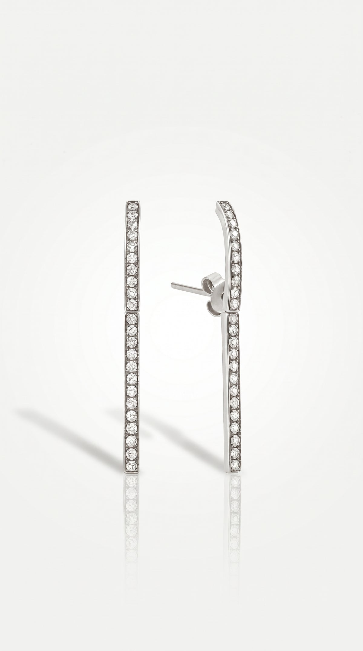 Diamond Sword Hoop Earrings