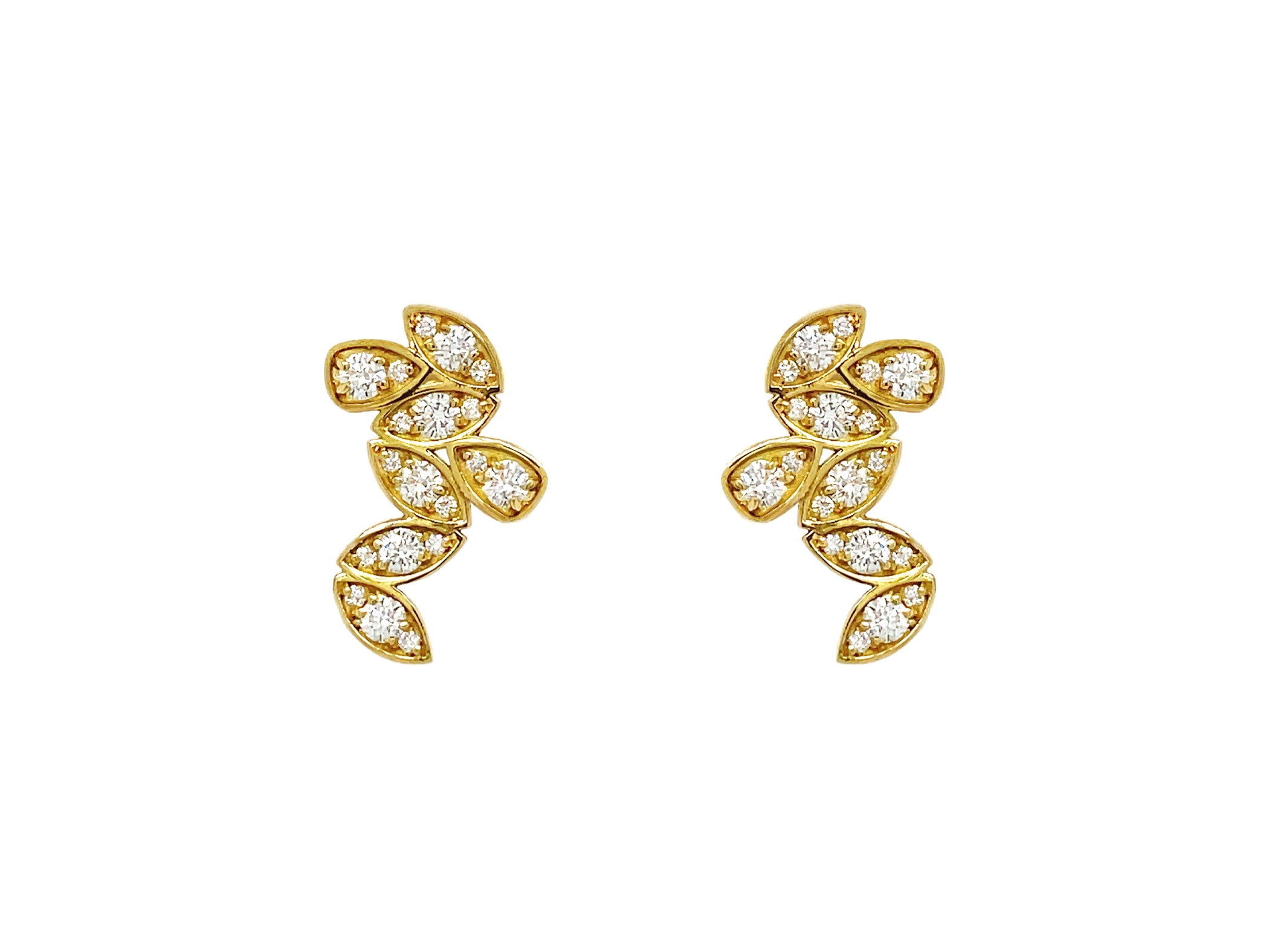 Diamond Cluster Earrings