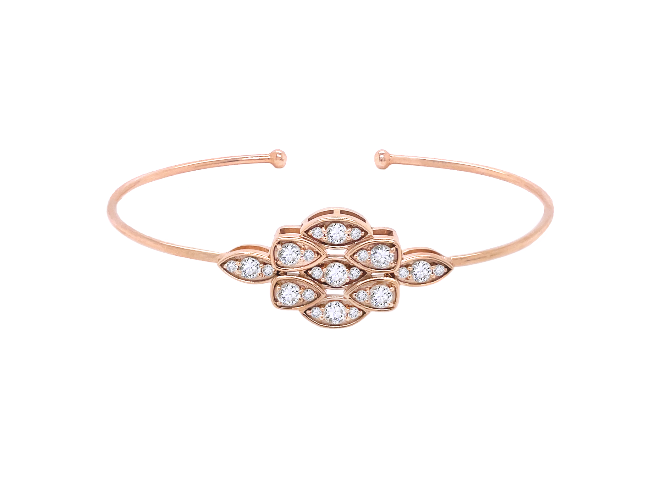 Diamond Bloom Bangle