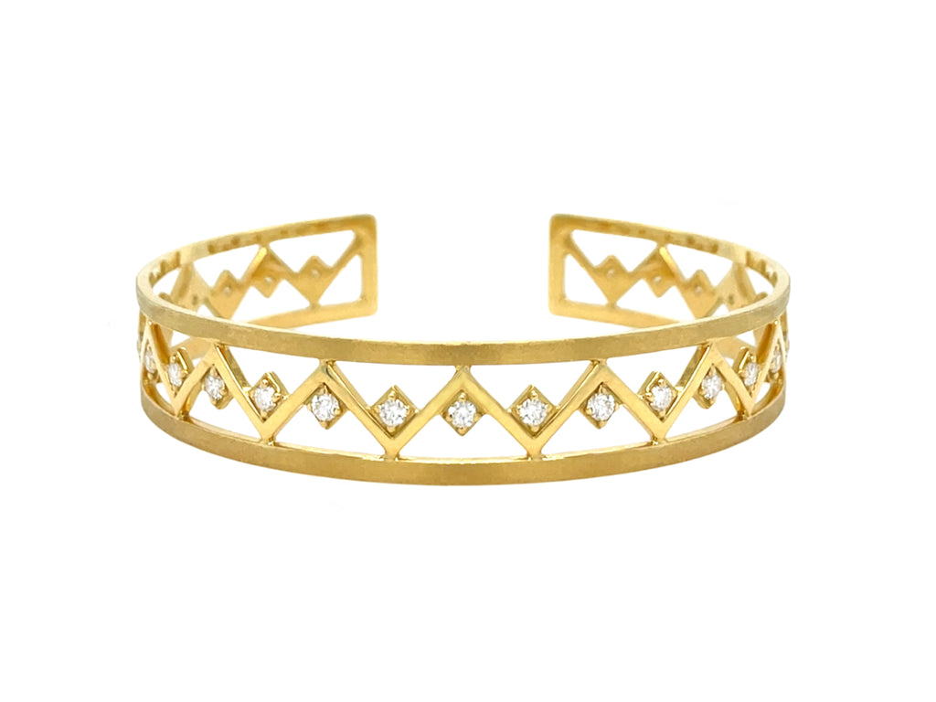 Diamond Bogolanfini Bangle