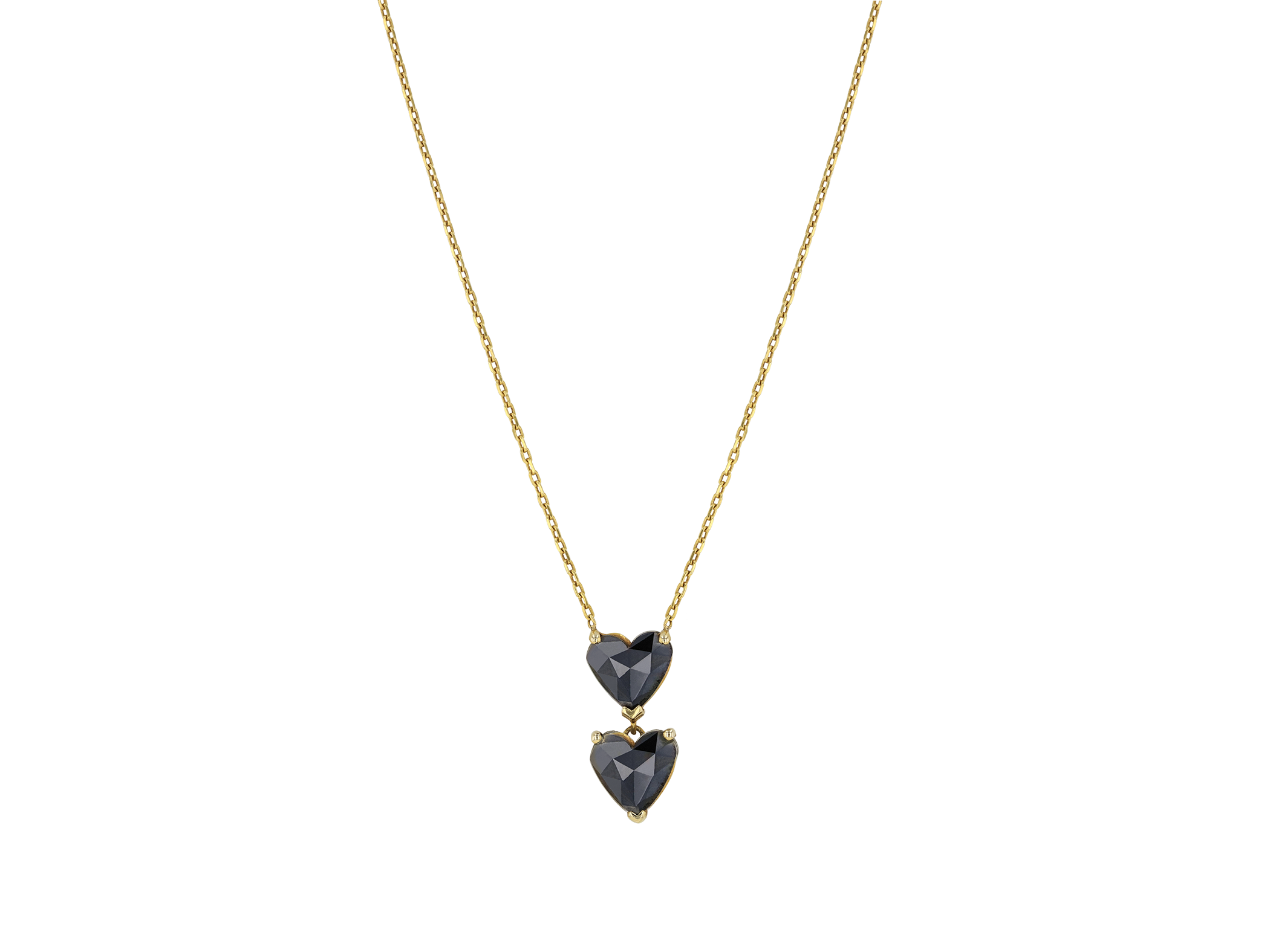 Double Black Coeur Pendant