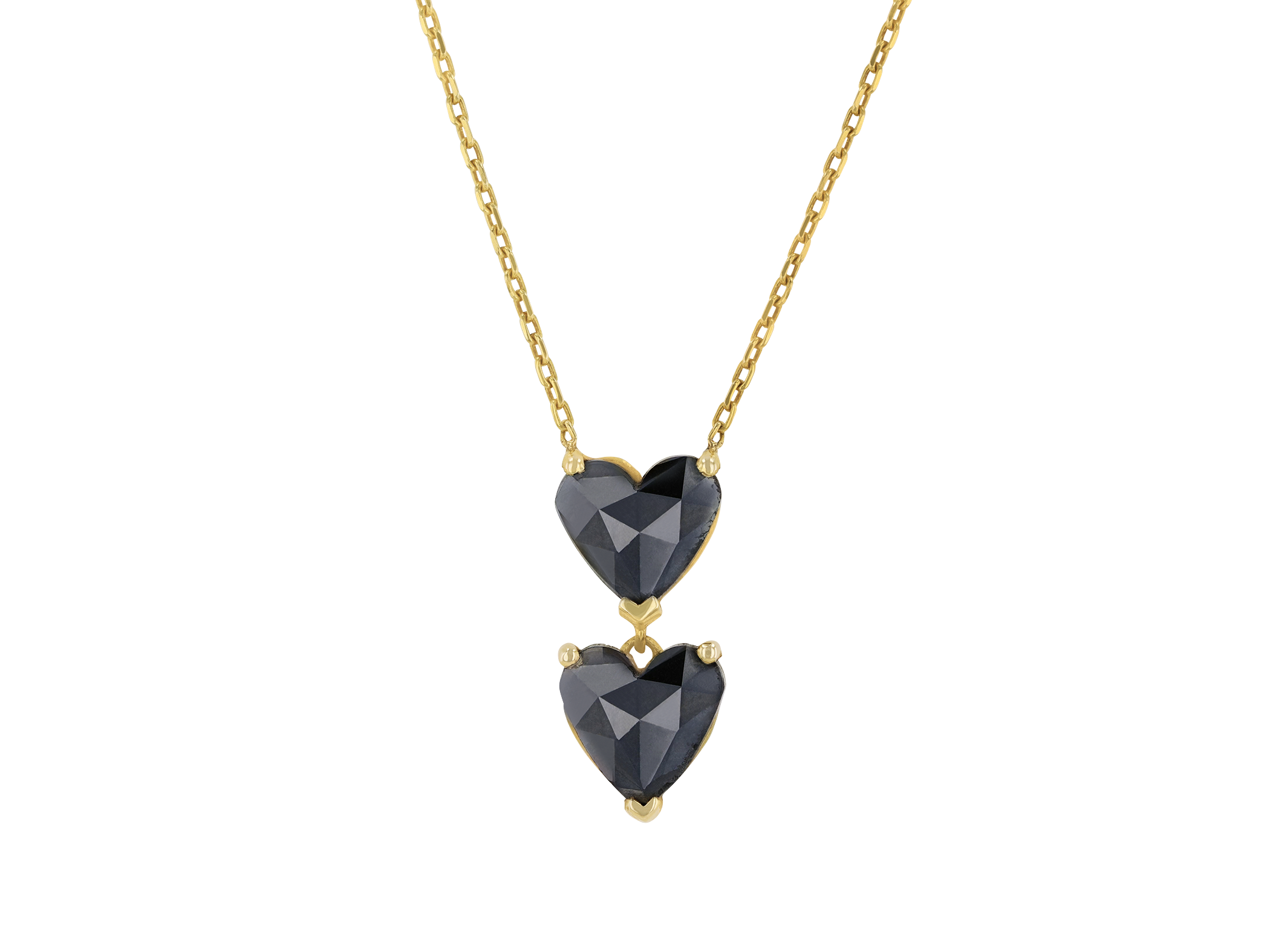 Double Black Coeur Pendant