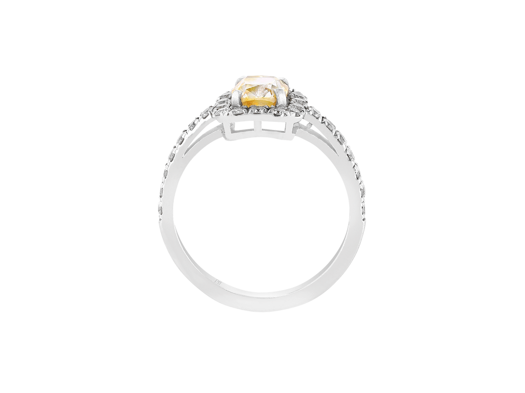 Fancy Yellow Cushion Solitaire