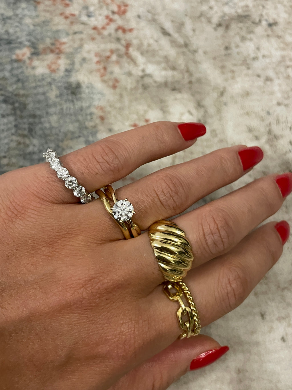 Round Diamond Eternity Band