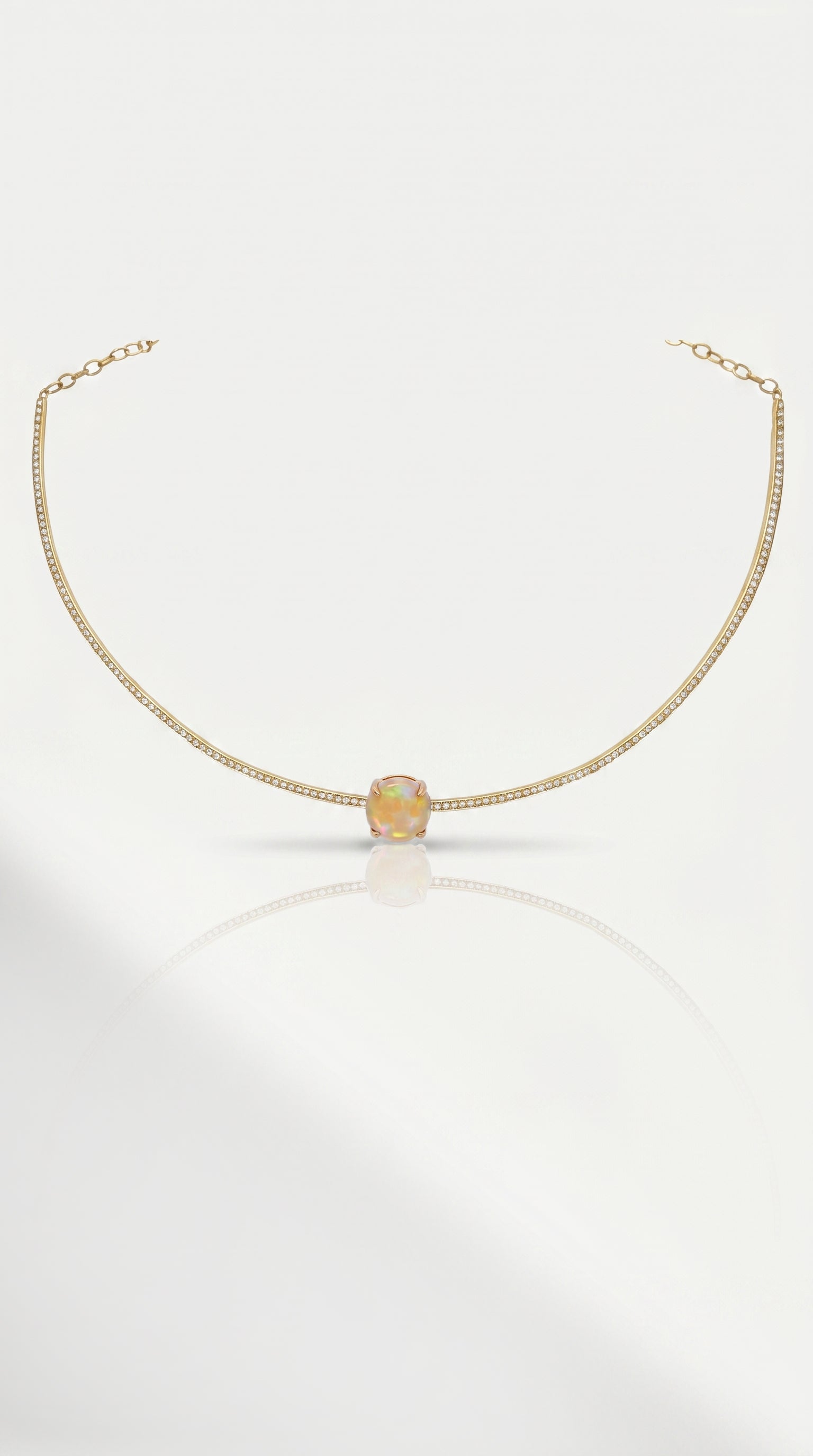 Opal Diamond Pave Choker