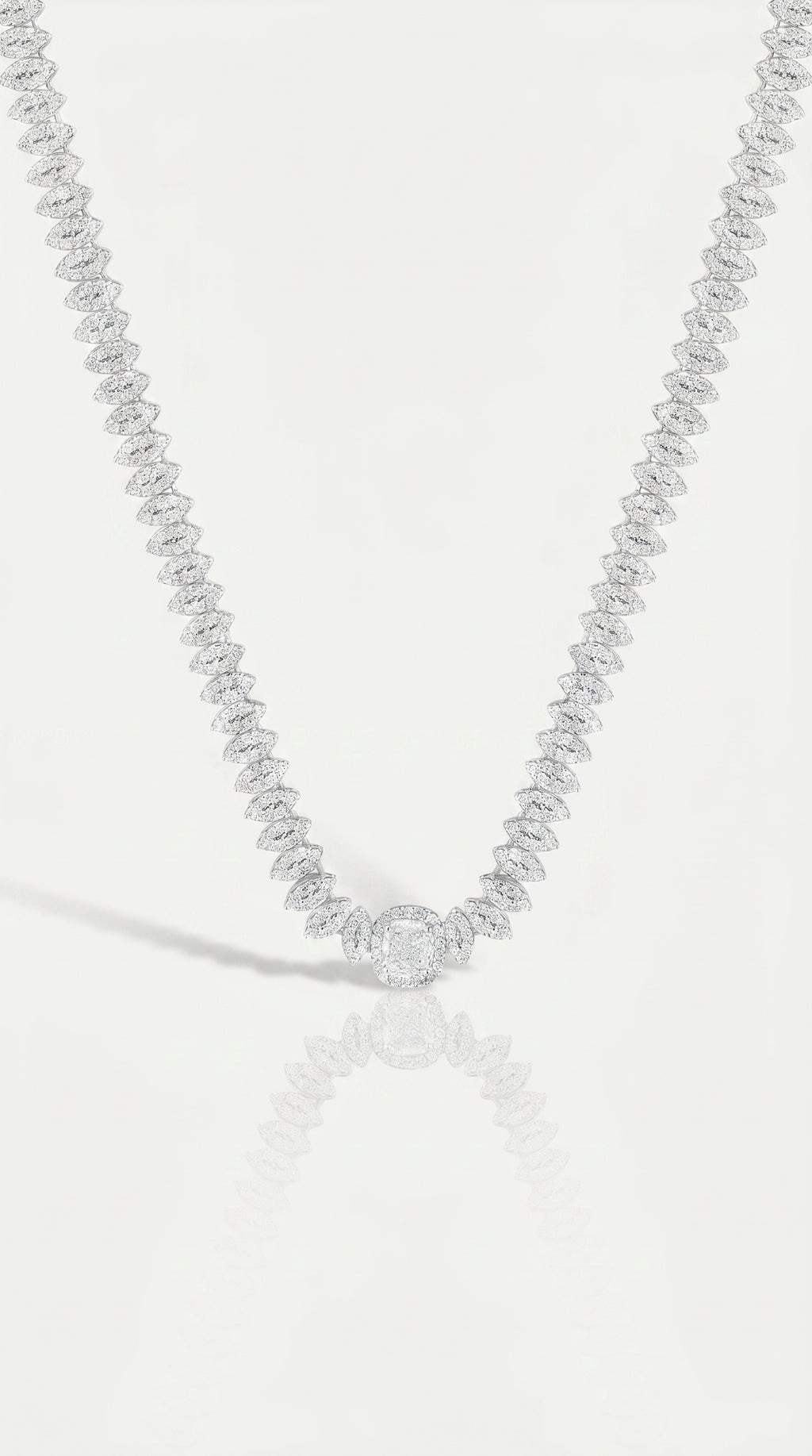 Cushion Marquise Illusion Necklace
