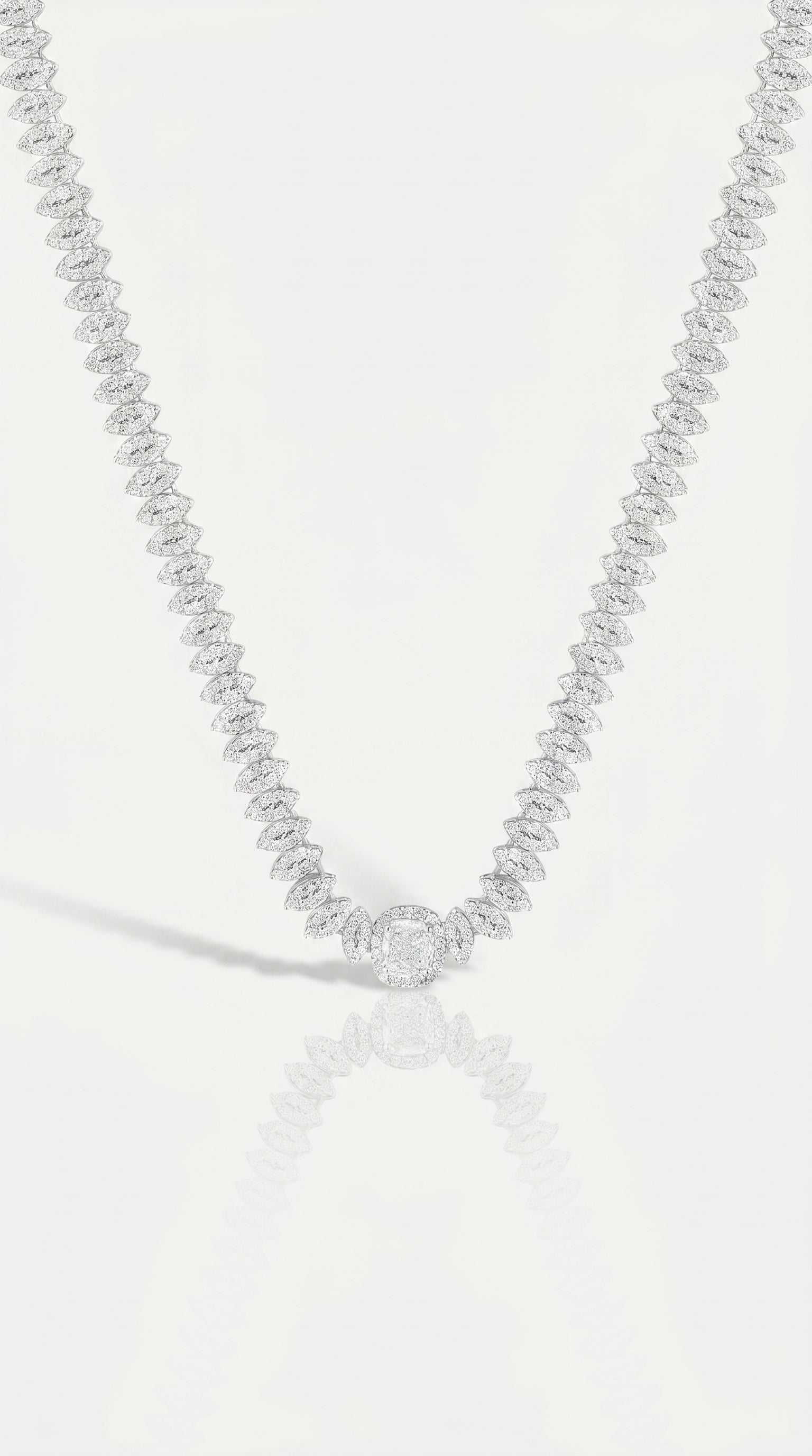 Cushion Marquise Illusion Necklace