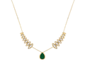 Emerald Marquise Diamond Necklace