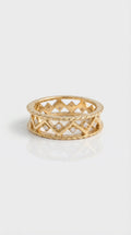 Vintage Bogolanfini Eternity Ring