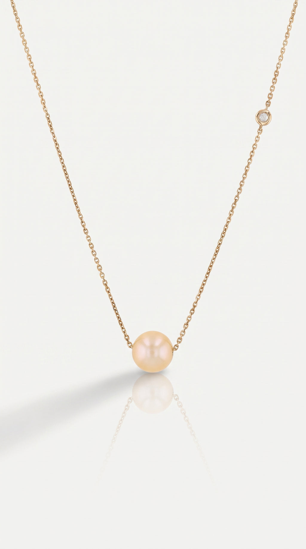 Rosy Pearl Diamond Pendant
