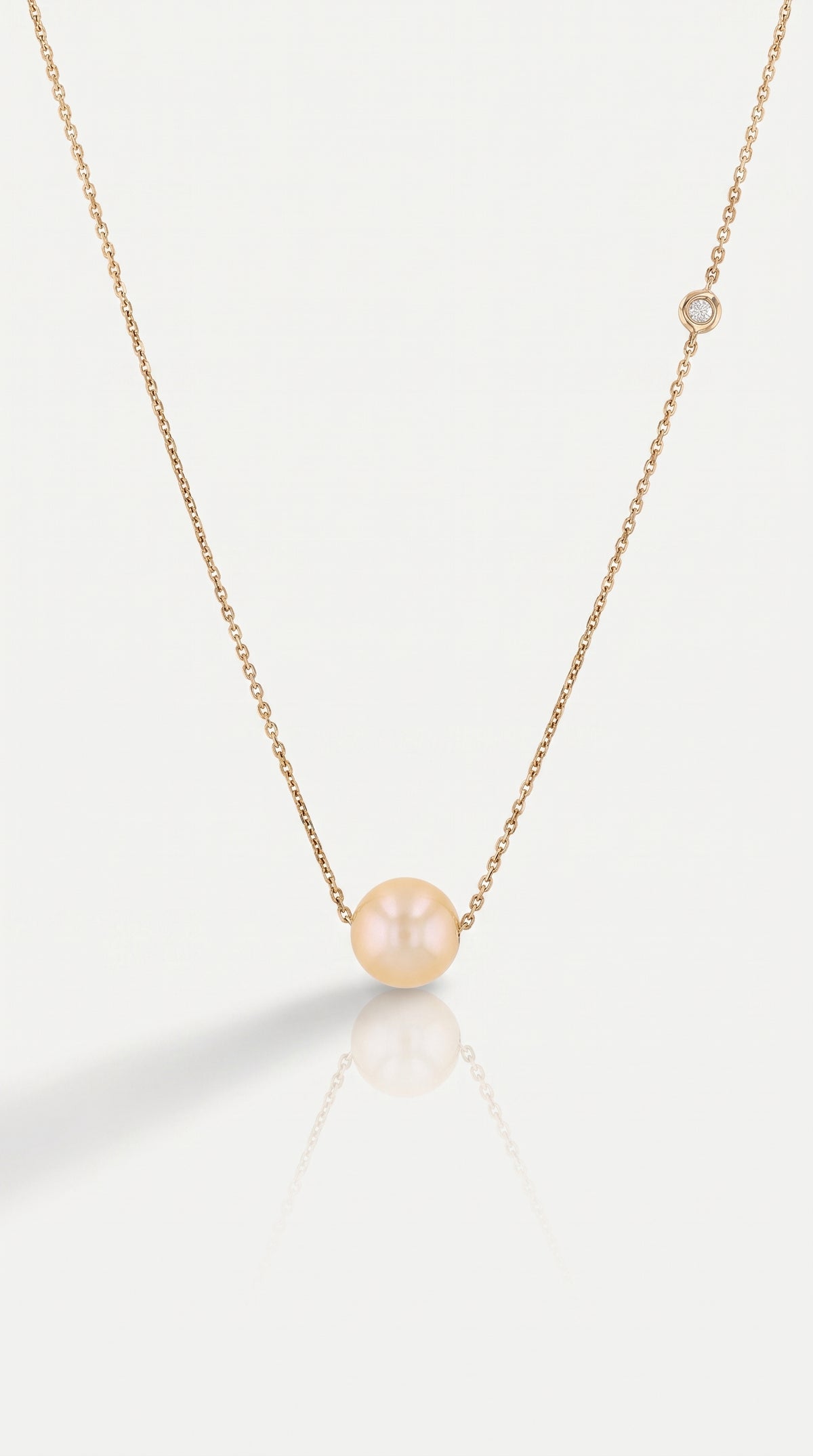 Rosy Pearl Diamond Pendant