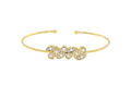 Diamond Half Bloom Bangle