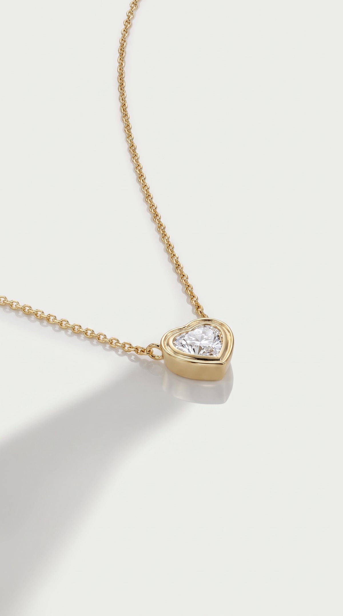 Jay Bezel Heart Pendant