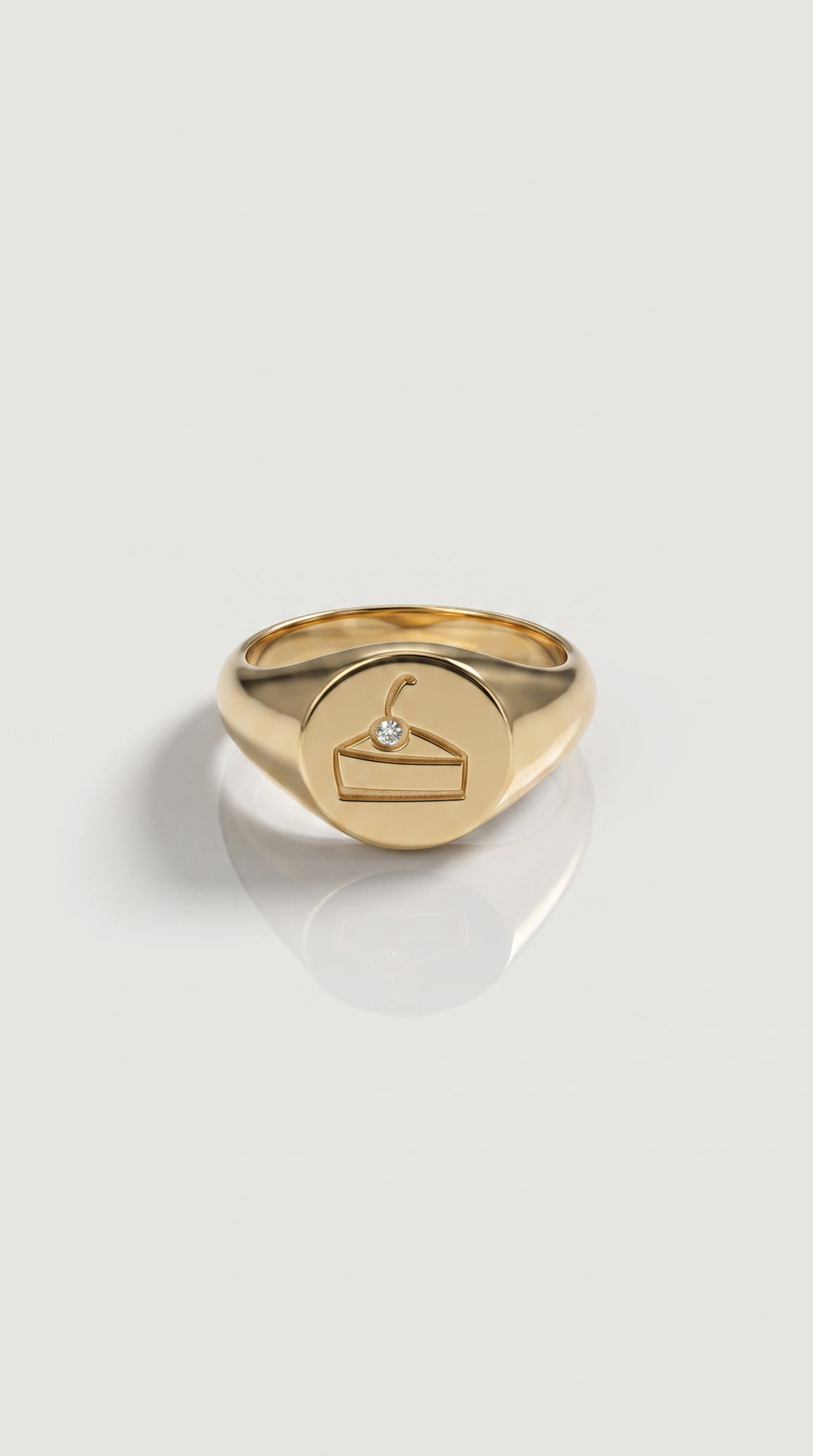Cheesecake Signet Ring Large