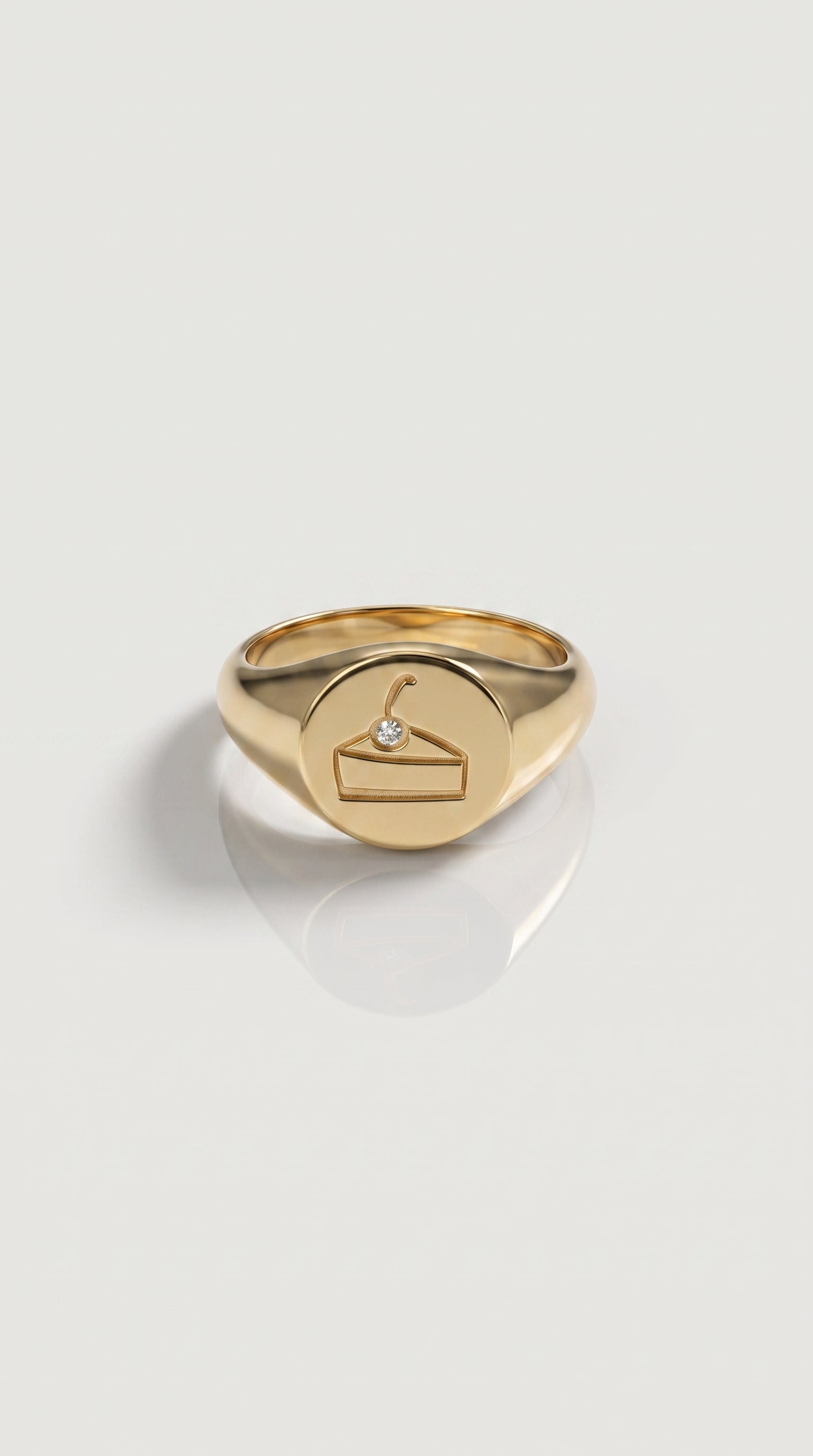 Cheesecake Signet Ring Large