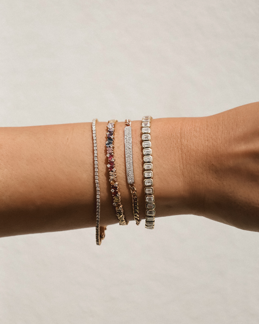 Rainbow Diamond Bangle