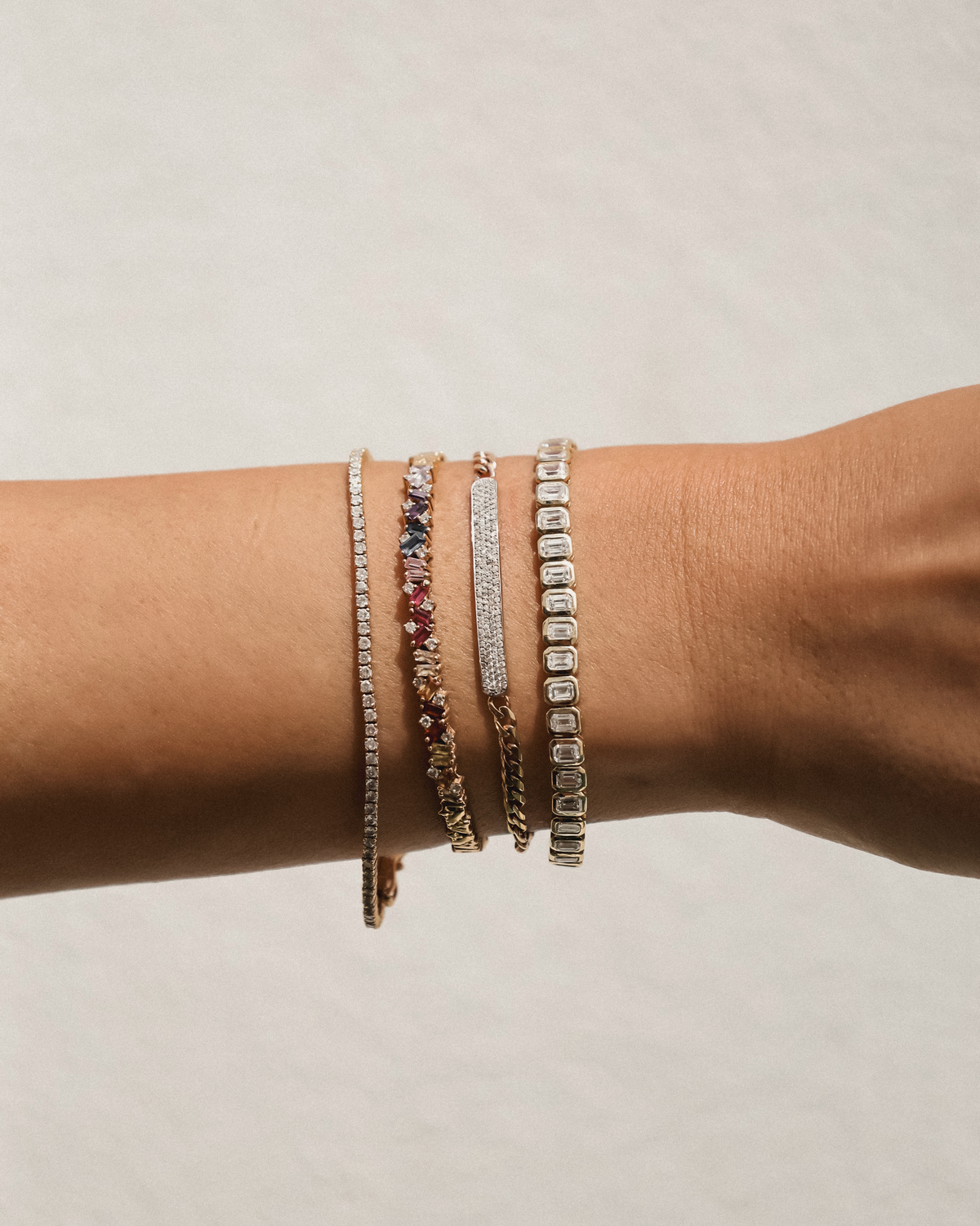 Rainbow Diamond Bangle