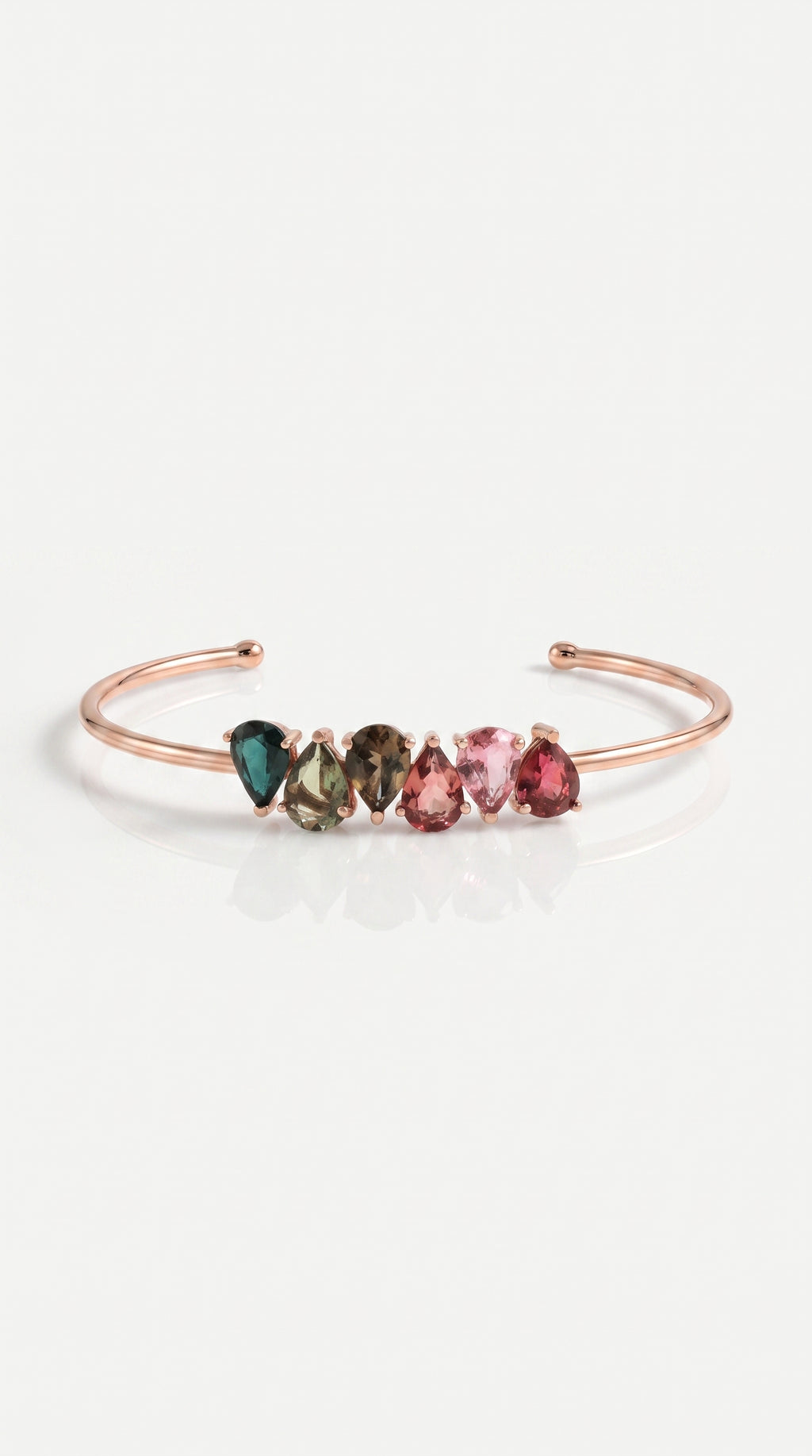 Rainbow Tourmaline Bangle