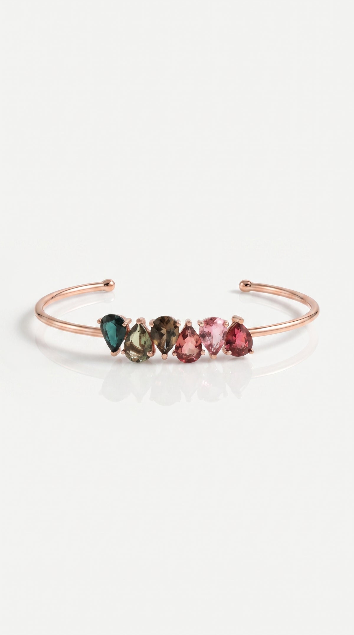 Rainbow Tourmaline Bangle