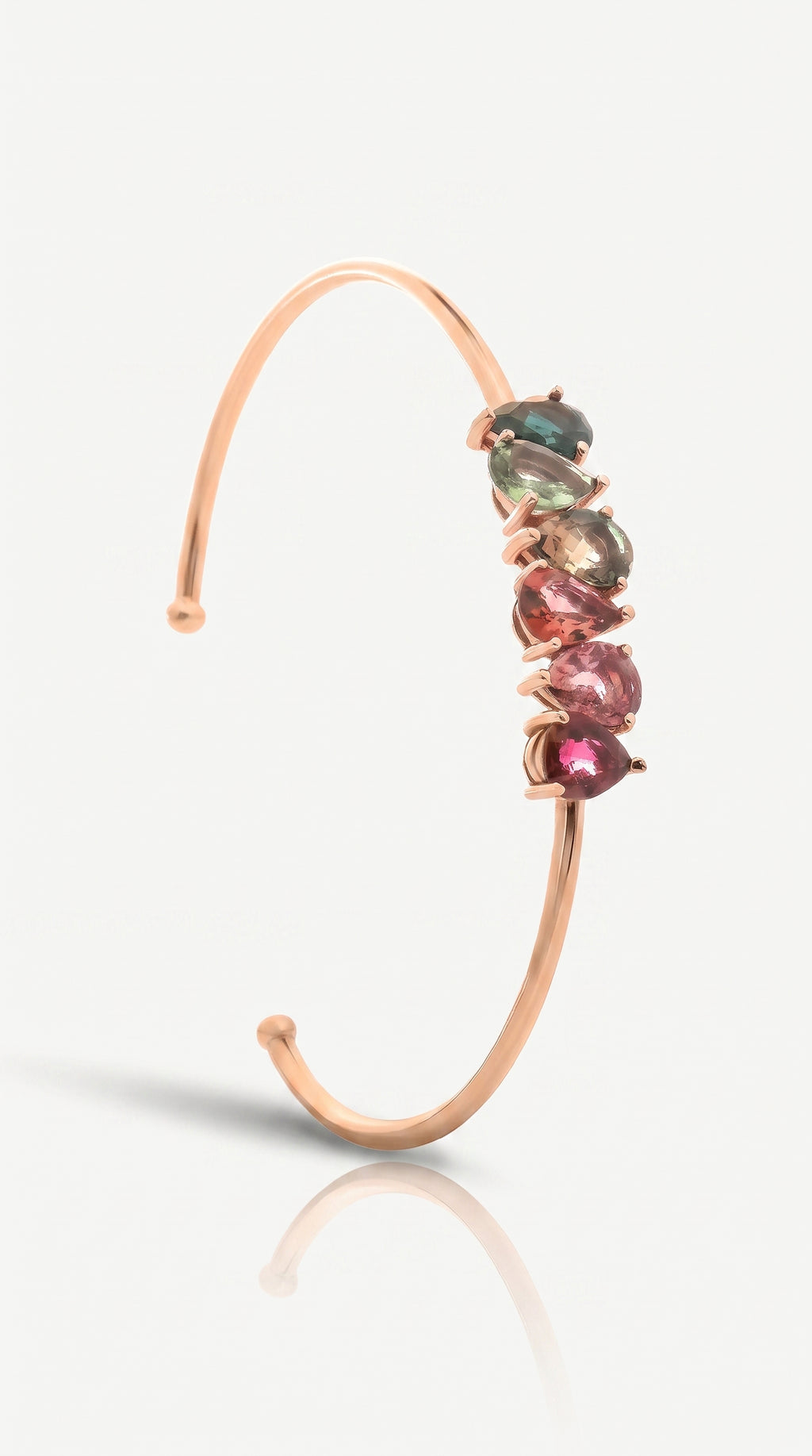 Rainbow Tourmaline Bangle