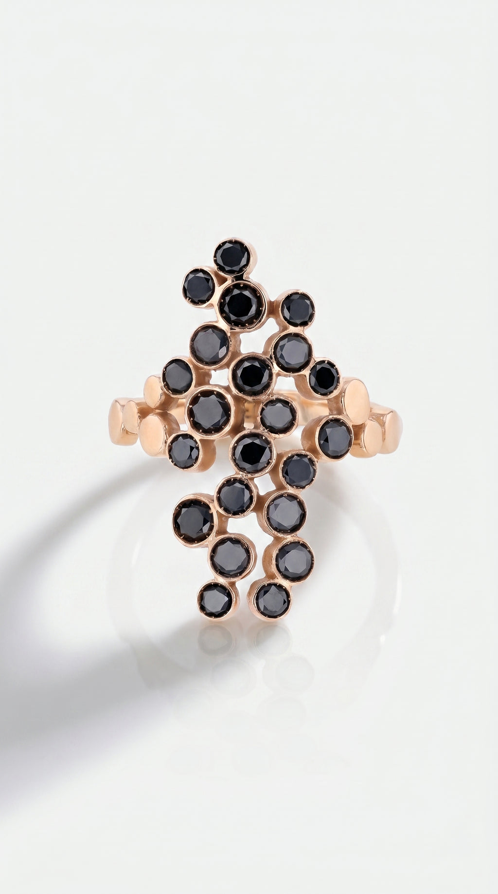 Black Diamond Beehive Ring