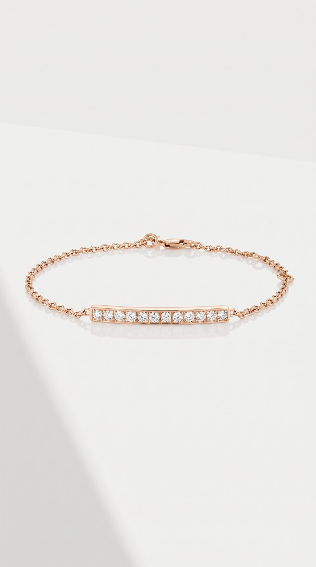 Semi Diamond Bangle Bracelet