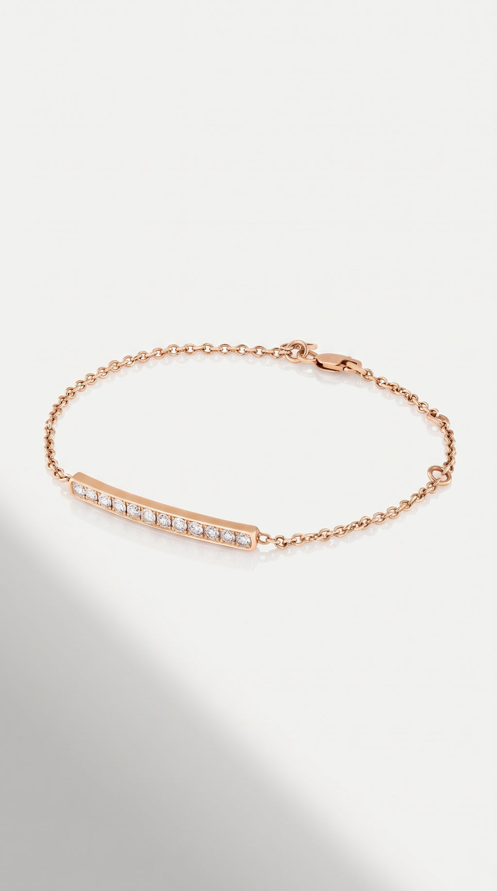 Semi Diamond Bangle Bracelet