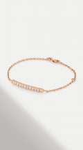 Semi Diamond Bangle Bracelet