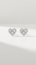 Princess Heart Illusion Studs