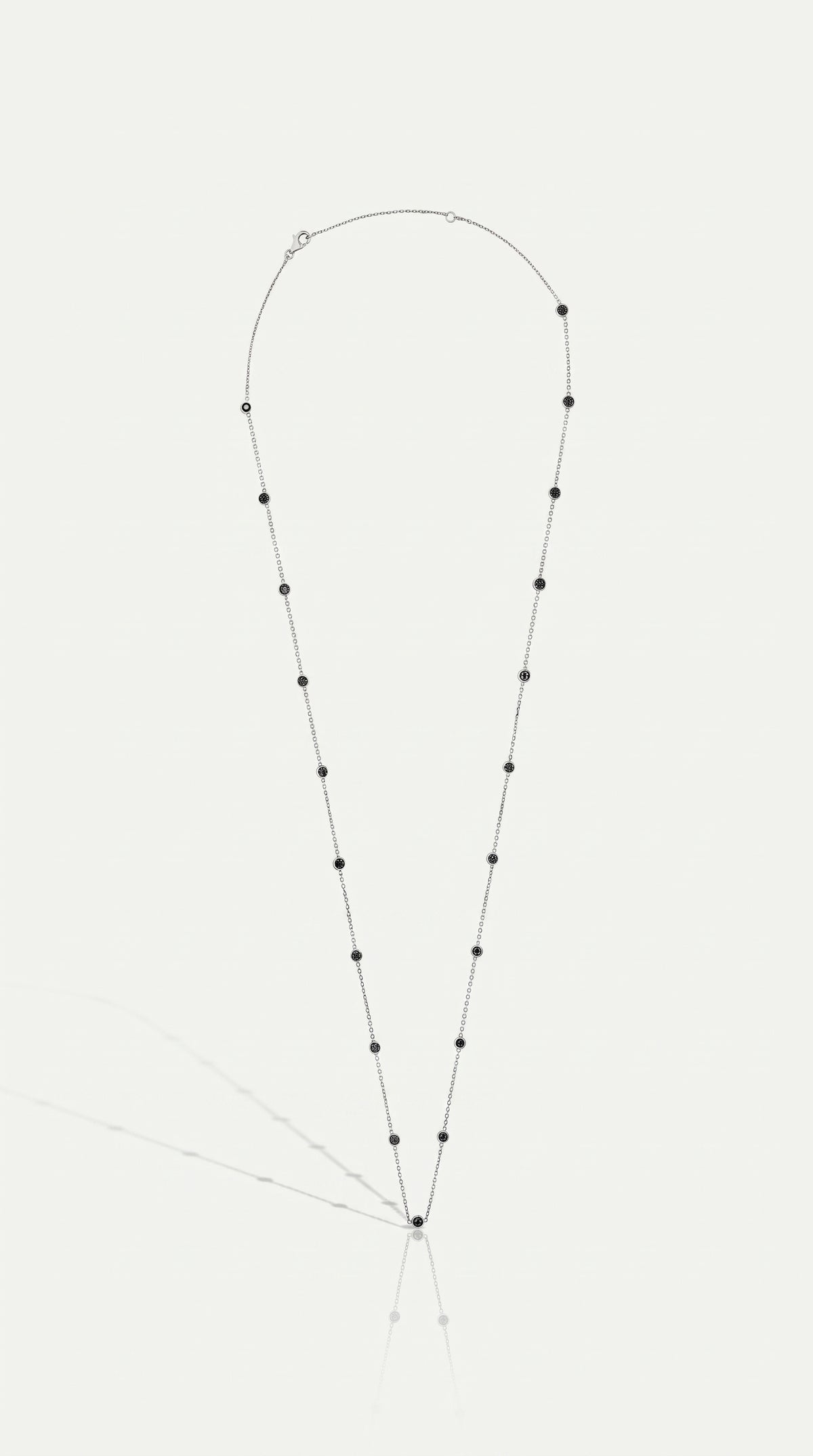 Black Diamond Circlets Necklace