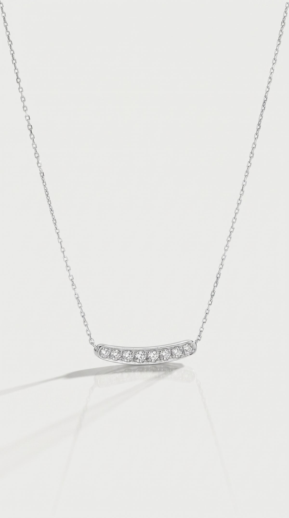 Curvy Diamond Pave Necklace